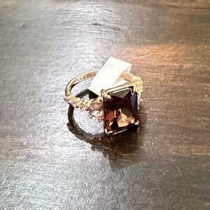 Bomb Party OG Rose Gold and Brown Tourmaline Gemstone Ring